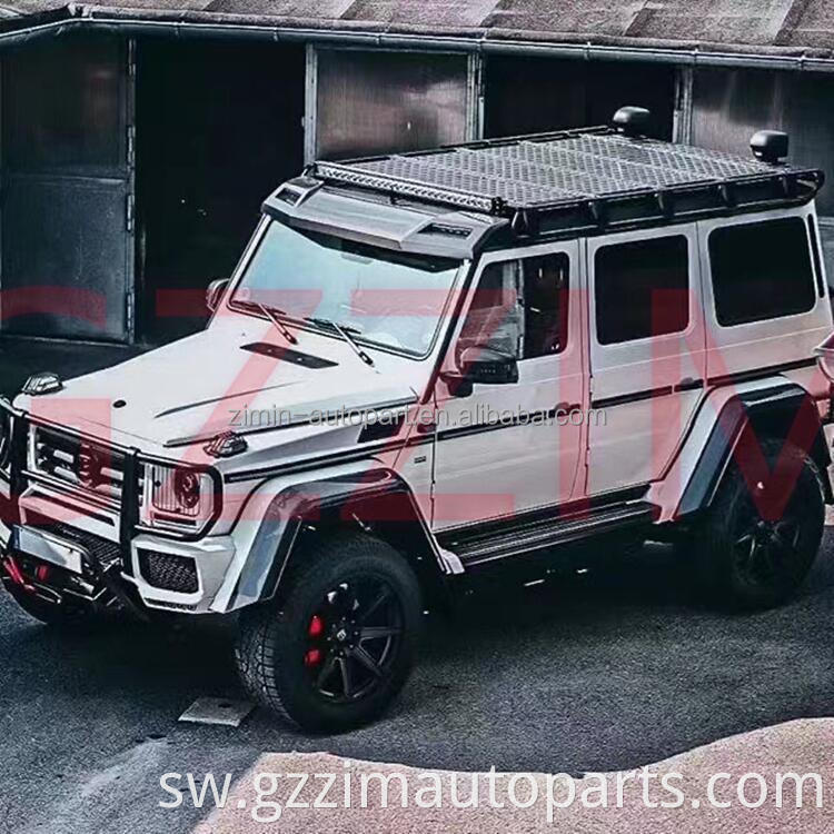 Gari inayoweza kurekebishwa aluminium alloy / chuma paa rack nyeusi paa la kubeba kwa merc*des-b*nz g-class